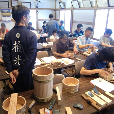 Making small barrel.